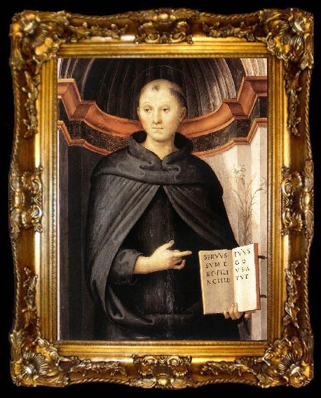 framed  PERUGINO, Pietro St Nicholas of Tolentino a, ta009-2